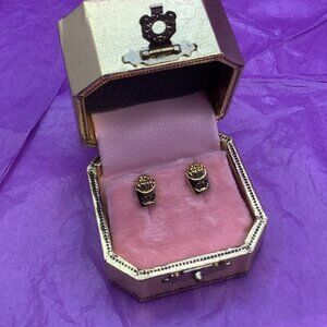 Juicy Couture French Fries Gold Stud Earrings